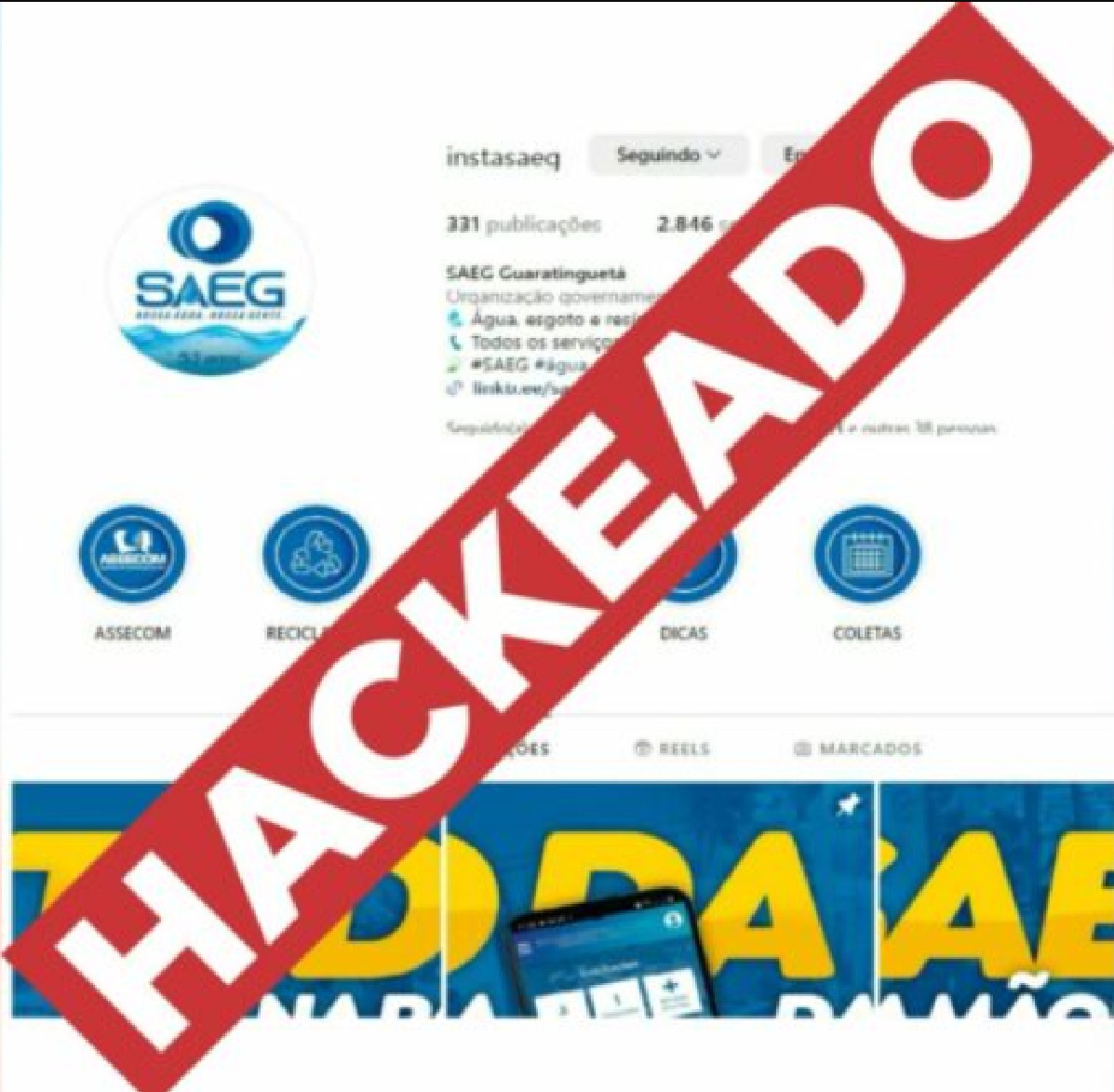 hackers-invadem-conta-do-instagram-da-saeg-de-guaratingueta