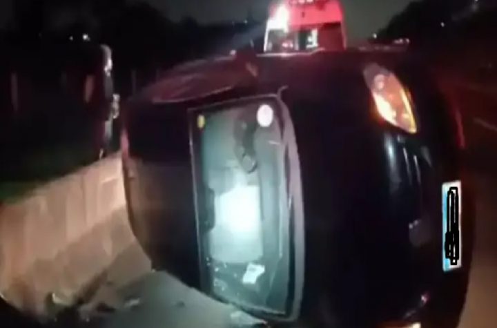 carro-capota-na-via-dutra-em-sao-jose-dos-campos-e-deixa-quatro-feridos