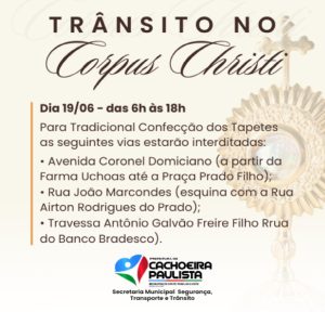 corpus-christi-ruas-de-cachoeira-paulista-serao-interditadas-nesta-quinta-feira-19