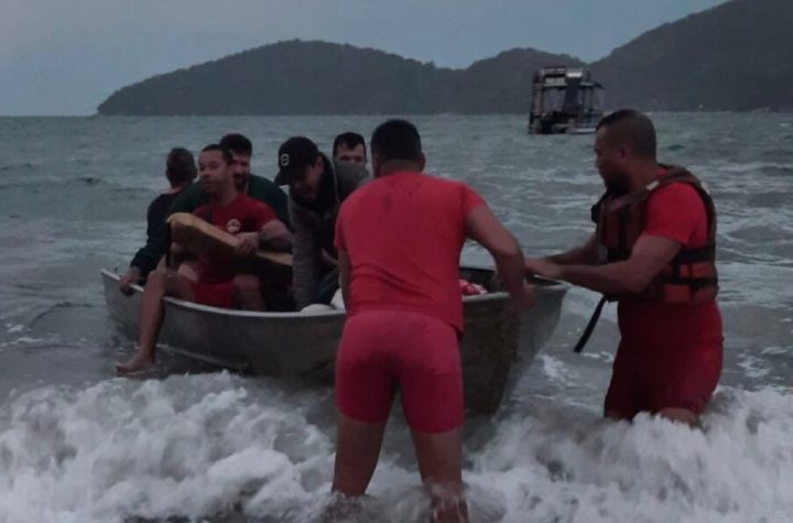 Uma operação rápida e eficaz do Corpo de Bombeiros evitou uma tragédia na manhã desta segunda-feira (28), na Praia da Enseada, em Ubatuba (SP).