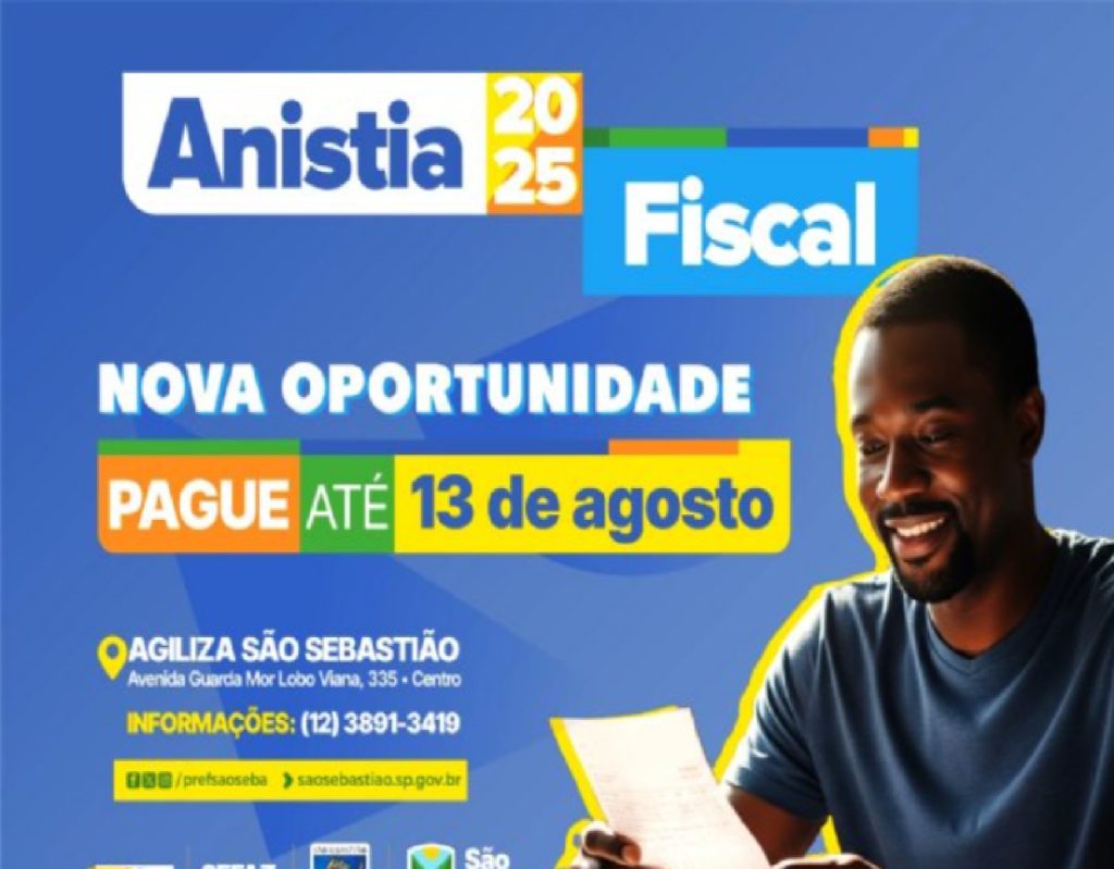 sao-sebastiao-prorroga-anistia-fiscal-ate-13-de-agosto-com-ate-100-de-desconto-em-juros-e-multa