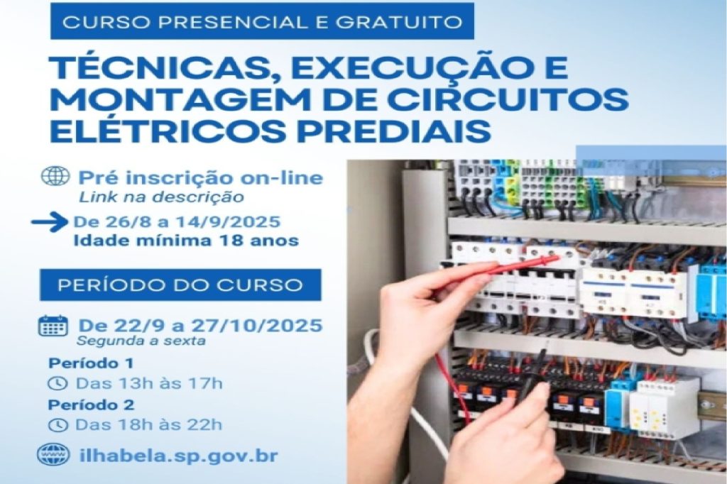 ilhabela-oferece-curso-gratuito-de-montagem-de-circuitos-eletricos-prediais-pelo-ietec