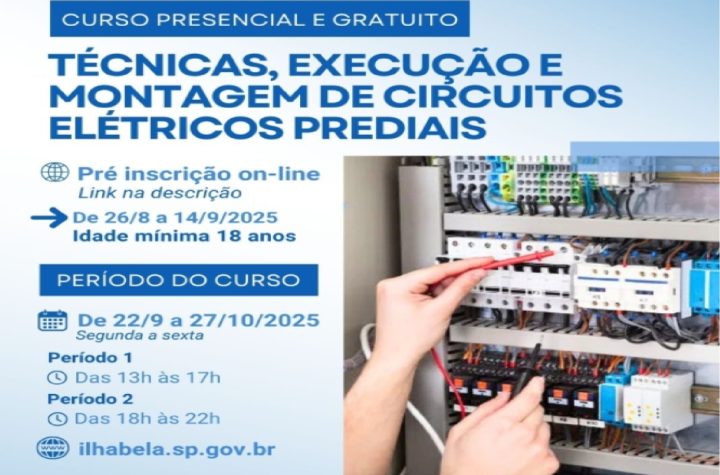 ilhabela-oferece-curso-gratuito-de-montagem-de-circuitos-eletricos-prediais-pelo-ietec