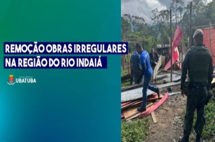 obras-irregulares-sao-demolidas-em-acao-conjunta-no-rio-indaia-em-ubatuba