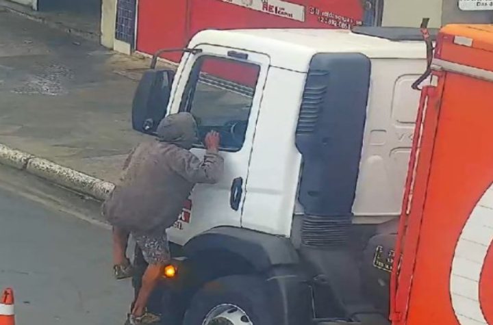 policia-municipal-de-sao-sebastiao-detem-homem-flagrado-furtando-caminhao