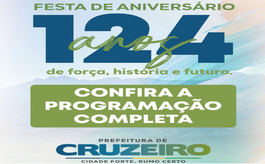 cruzeiro-celebra-124-anos-com-shows-gratuitos-e-diversao-para-toda-a-populacao
