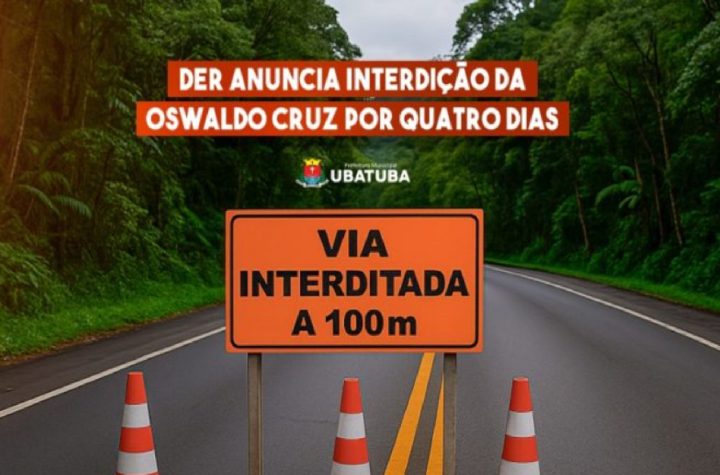 der-sp-anuncia-interdicao-da-rodovia-oswaldo-cruz-por-quatro-dias-em-ubatuba