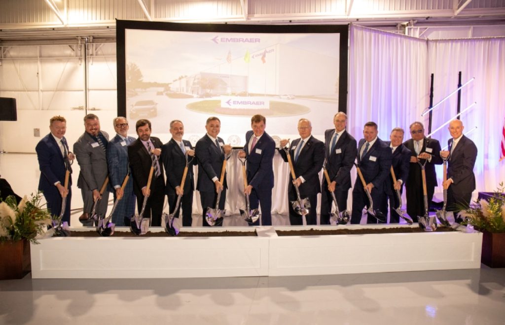 embraer-inicia-construcao-de-nova-unidade-de-manutencao-no-texas-reforcando-presenca-internacional