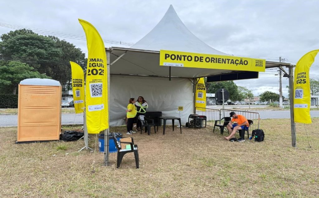 mais-de-115-mil-romeiros-utilizaram-tendas-de-apoio-da-riosp-nos-primeiros-dias-da-romaria-segura-2025-no-vale-do-paraiba