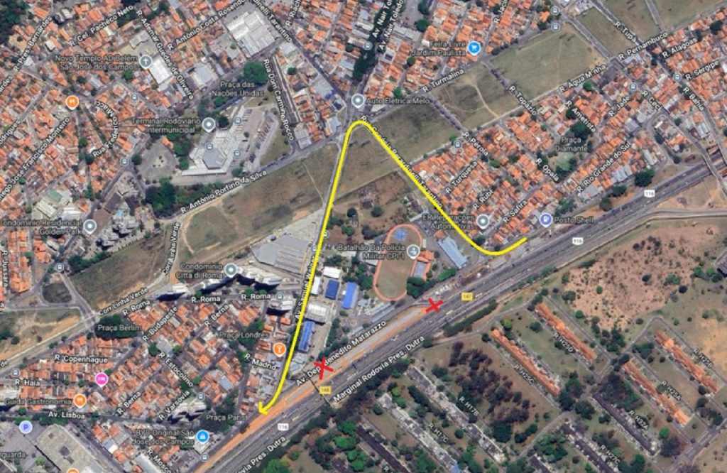 acesso-da-dutra-sera-interditado-em-sao-jose-dos-campos-para-montagem-de-passarela