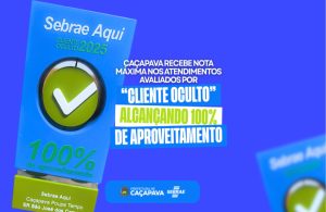 Caçapava alcançou um marco importante ao obter, pela primeira vez, a certificação Sebrae Aqui – Cliente Oculto 2025, com 100% de aproveitamento