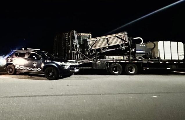 Ação rápida da GCM de Taubaté recupera caminhões e máquinas avaliados em mais de R$ 3 milhões