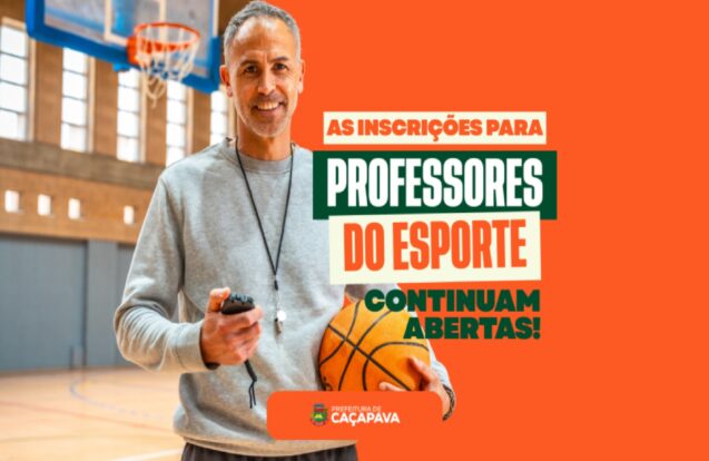 Caçapava mantém abertas as inscrições para professores do projeto Esporte em Movimento