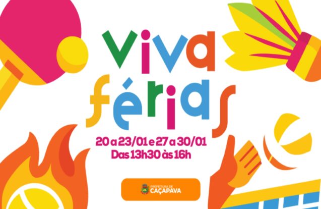 Caçapava terá programação gratuita de esporte e lazer nas férias