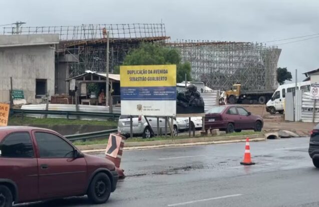 Obras da Avenida Sebastião Gualberto em São José atrasam e entrega fica para junho