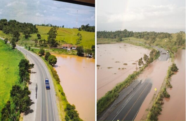 Obras no Rio Una já reduzem risco de alagamentos na estrada entre Pinda e Taubaté
