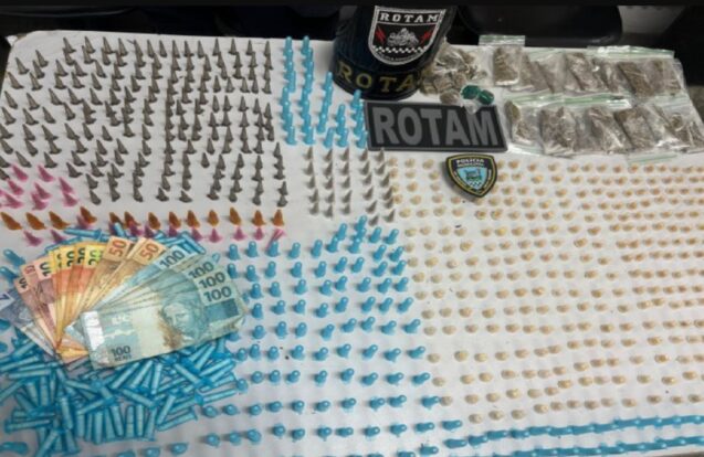 Polícia apreende mais de 1,4 quilo de drogas na Topolândia, em São Sebastião