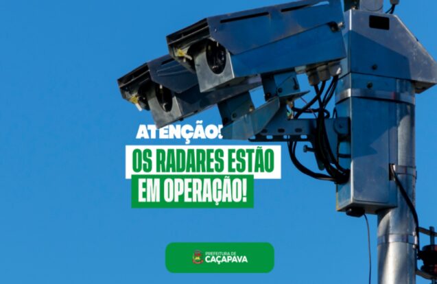 Radares já estão multando em Caçapava a partir desta sexta-feira