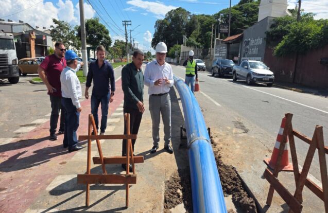Sabesp inicia obra para melhorar abastecimento de água no Araretama, em Pinda