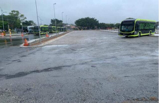 São José amplia estrutura para recarga de ônibus elétricos e acelera modernização do transporte