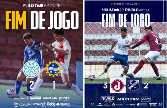 São José e Taubaté perdem na rodada do Paulistão nesta quarta-feira
