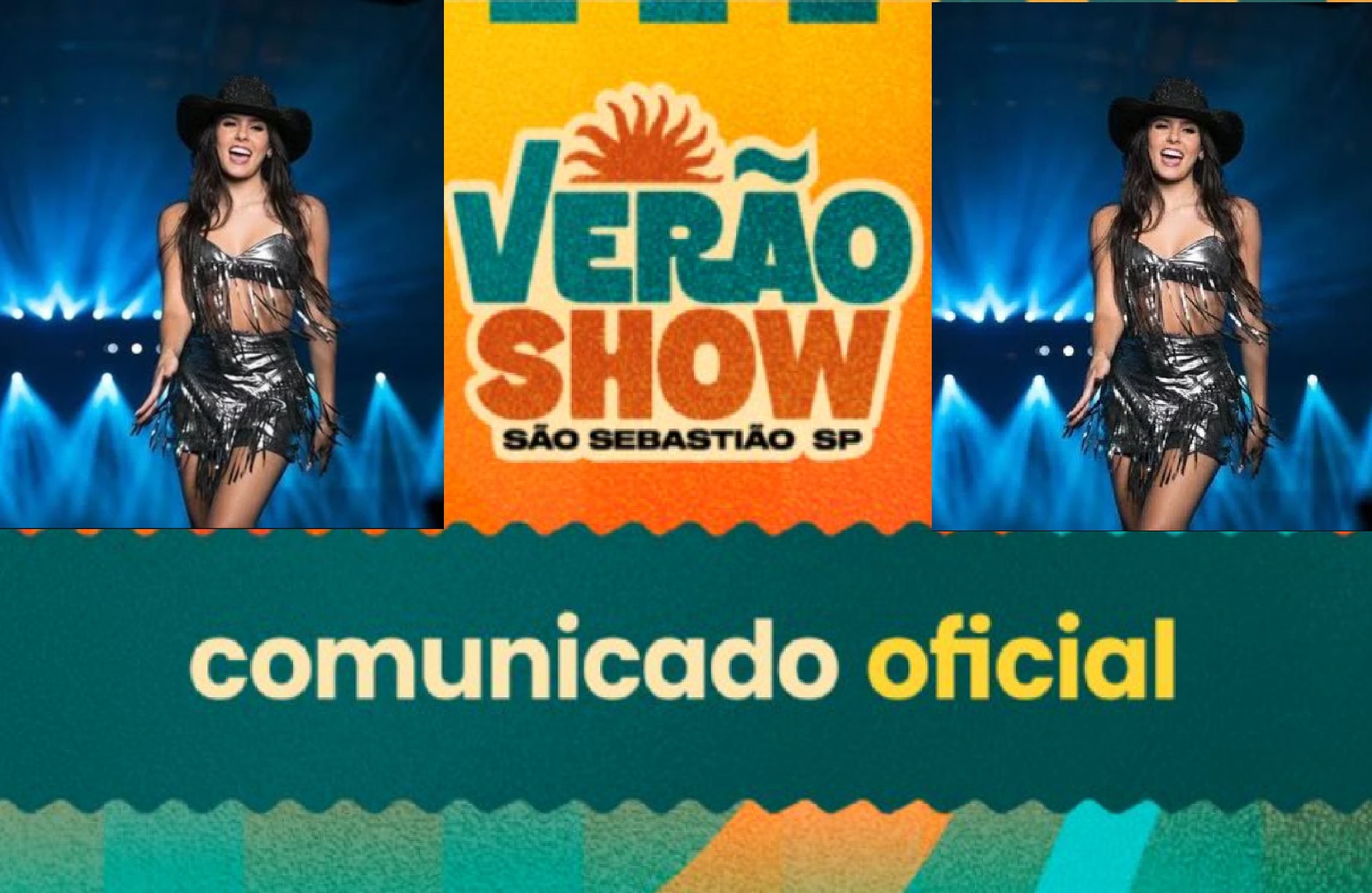 ð¤ Show de Ana Castela em São Sebastião acontece neste domingo após adiamento O show da cantora Ana Castela, que aconteceria ontem, foi adiado por motivo de saúde da artista e será realizado neste domingo (11), na Rua da Praia, em São Sebastião. A decisão foi tomada por orientação médica e, segundo a organização, foi uma medida de cuidado com a cantora e respeito ao público. ð Abertura dos portões: 17h ð Início do show: 19h ð Local: Rua da Praia ð️ Os ingressos já comprados continuam valendo para hoje, sem necessidade de troca. Quem não puder comparecer pode solicitar reembolso pelos canais oficiais. ð¶ A programação do Festival de Verão segue normalmente na cidade. #SaoSebastiao #LitoralNorte #VeraoShow  Acesse  Show de Ana Castela em São Sebastião acontece neste domingo após adiamento
