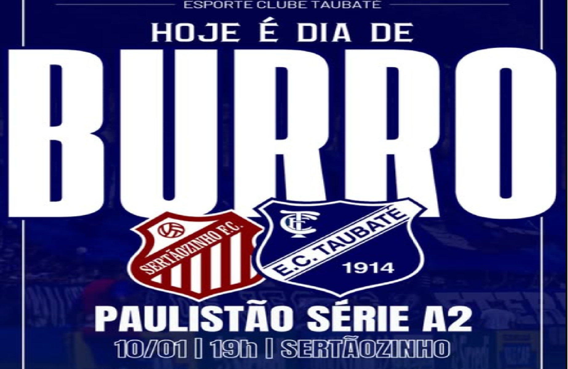 Taubaté estreia hoje no Paulistão A2 fora de casa contra o Sertãozinho