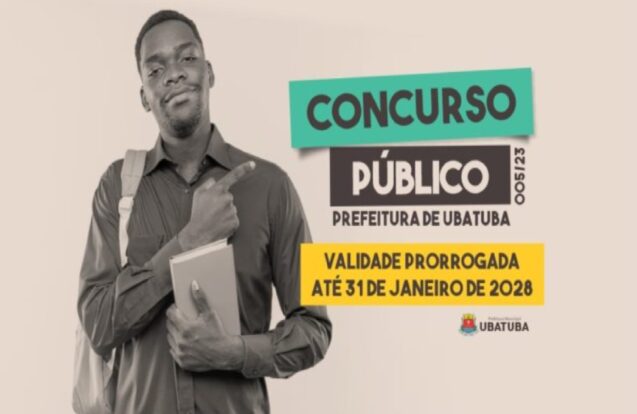 Ubatuba prorroga validade do Concurso Público 005/23 até 2028