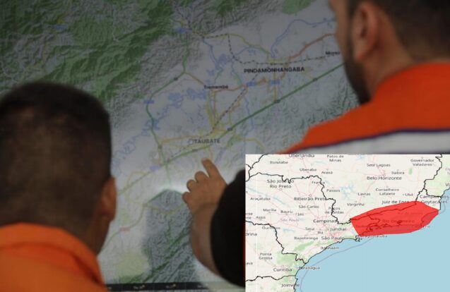 Alerta de grande perigo para chuvas intensas atinge o Vale do Paraíba neste fim de semana