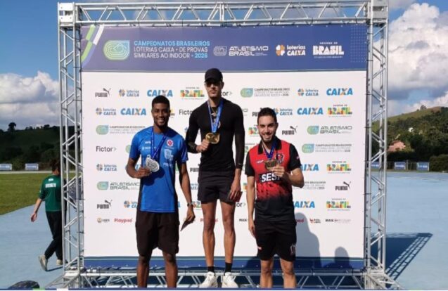 Atleta de Taubaté conquista prata no Brasileiro e fica perto de vaga no Mundial Indoor