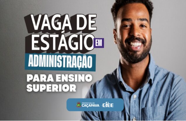 Caçapava abre vaga de estágio na área administrativa