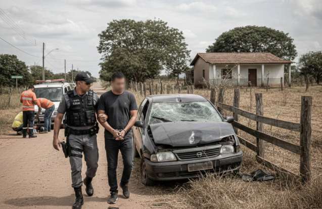 Homem é preso após atropelar familiares ao tentar atingir ex em Caçapava