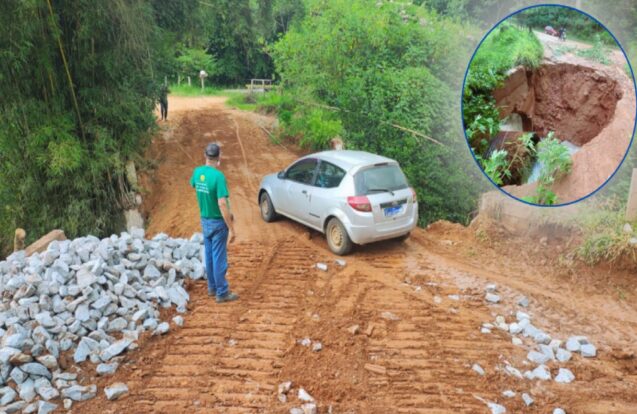Paraibuna libera passagem entre Grama e Lageado após reconstrução de ponte