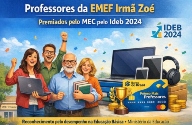 Professores de Paraibuna recebem prêmio do MEC por desempenho no Ideb