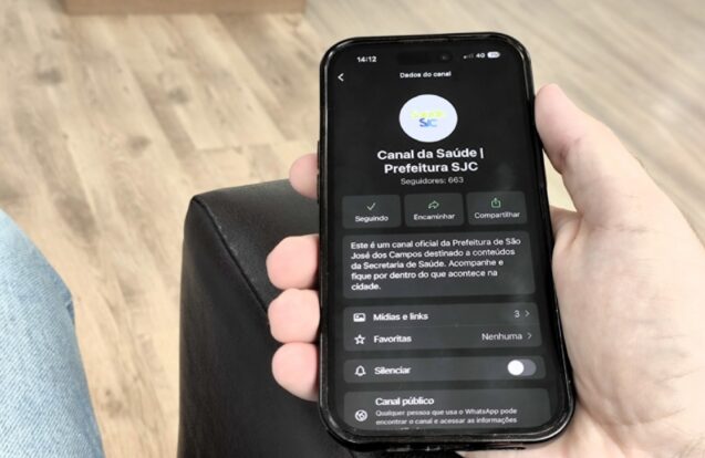 Saúde de São José dos Campos lança canal no WhatsApp para informar moradores