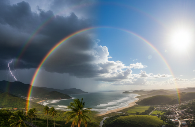 Semana começa com chuva forte e calor no Vale do Paraíba, Litoral Norte e Serra da Mantiqueira