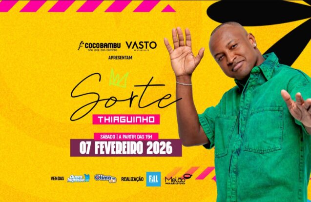 Thiaguinho traz a turnê “Sorte” para São José dos Campos na Arena Farma Conde