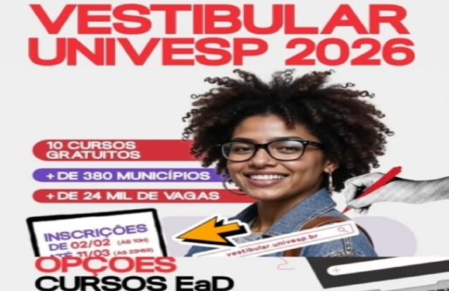 Univesp abre inscrições para o Vestibular 2026 com cursos gratuitos