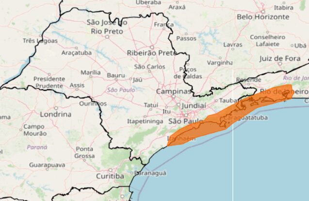 ⚠️ Alerta de chuva forte coloca Vale do Paraíba e Litoral Norte em estado de perigo