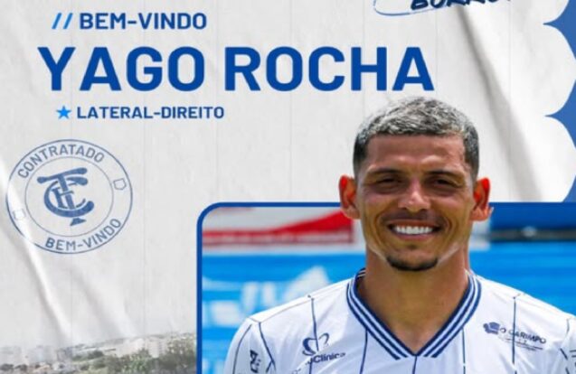 ⚽ Taubaté anuncia lateral Yago Rocha para sequência da A2