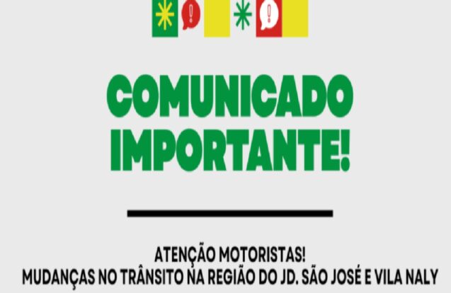 Mudanças no trânsito alteram sentido de ruas no Jardim São José e Vila Naly em Caçapava