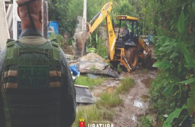 Polícia Ambiental aplica multas por obras irregulares às margens do Rio Tabatinga