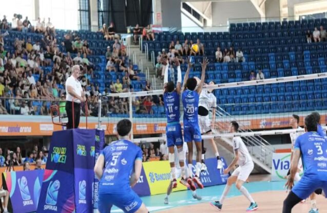São José perde em casa e se complica na Superliga de Vôlei