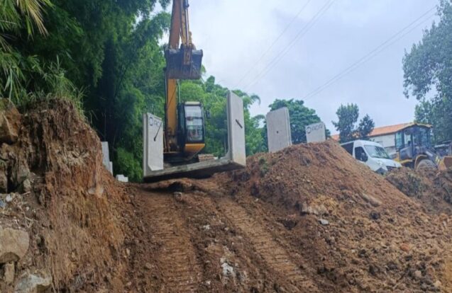 Taubaté inicia reconstrução de ponte danificada pelas chuvas na estrada da Malacacheta