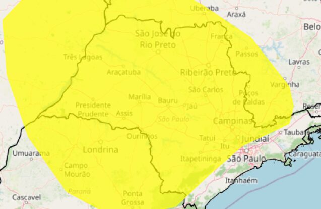 Alerta de tempo seco atinge Vale do Paraíba e Serra da Mantiqueira