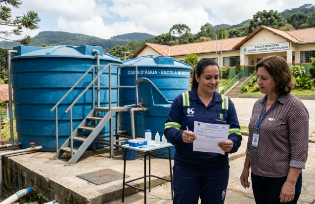 Campos do Jordão descarta contaminação em caixa d’água de escola após análise