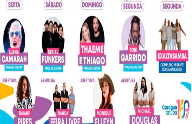 Caraguatatuba celebra 169 anos com shows e Esquadrilha da Fumaça