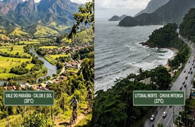 Semana começa com calor no Vale e chuva no Litoral Norte