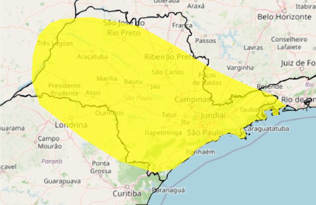 ⚠️ Alerta de tempestade atinge o Vale do Paraíba neste sábado (18)