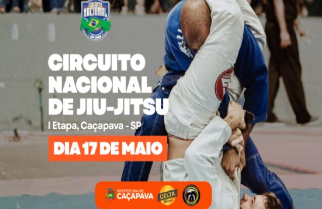 Caçapava recebe etapa do Circuito Nacional de Jiu-Jitsu no dia 17 de maio